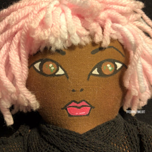 Pink - Handmade Vintage Doll