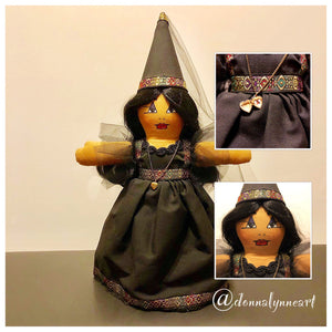 Princess Black - Handmade Vintage Doll